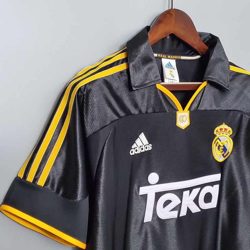CAMISA RETRÔ DO REAL MADRID 99/00 Preta